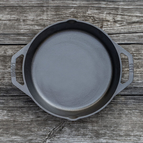 12 Inch Cast Iron Dual Handle Pan - Image 2