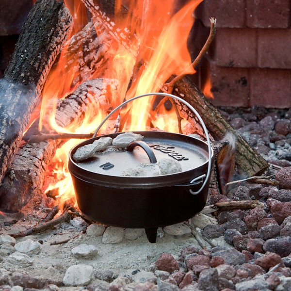 14 Inch / 10 Quart Cast Iron Deep Camp Dutch Oven - Image 3
