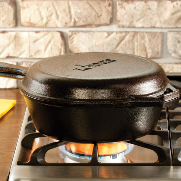 3.2 Quart Cast Iron Combo Cooker - Image 2