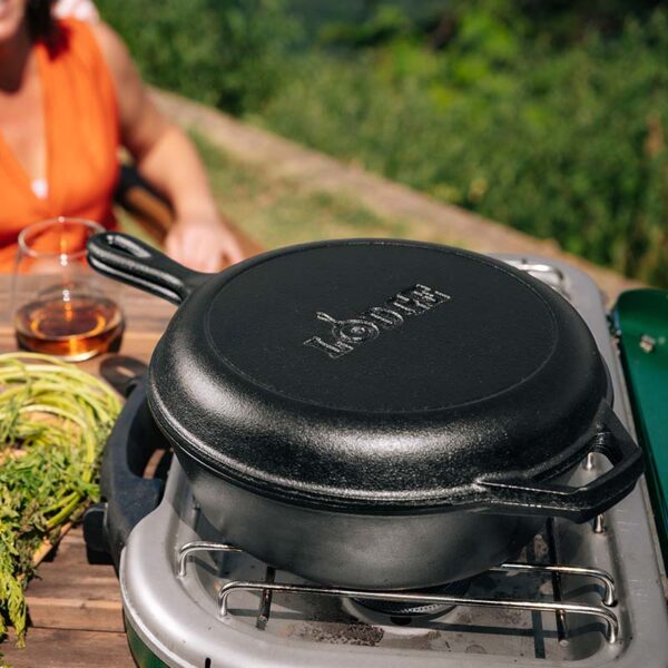 3.2 Quart Cast Iron Combo Cooker - Image 3