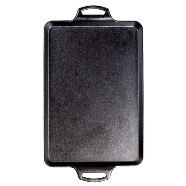15.5 x 10.5 Inch Seasoned Cast Iron Baking Pan - Image 2