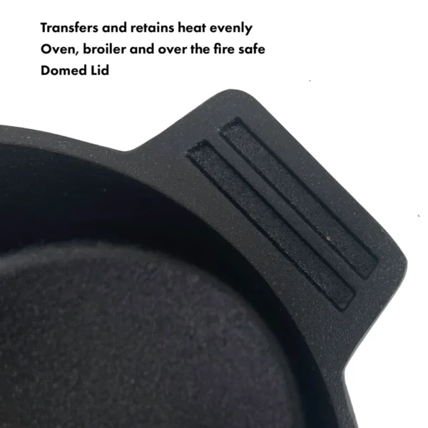 12-qt Cast Iron Oval Roaster with Lid - Image 2